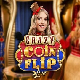 Crazy Coin Flip slot logo by Evolution at Neospin CasinoCrazy Coin Flip