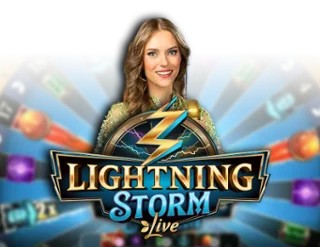 Lightning Storm slot logo by Evolution at Neospin Casino