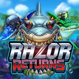 Razor Returns slot logo by Push Gaming at Neospin CasinoRazor Returns