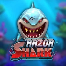 Logo of Razor Shark from Push Gaming at Neospin Casino